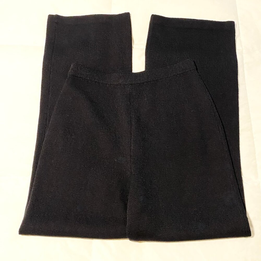 St. John Collection by Marie Gray Black Knit Pants Women's Size 2